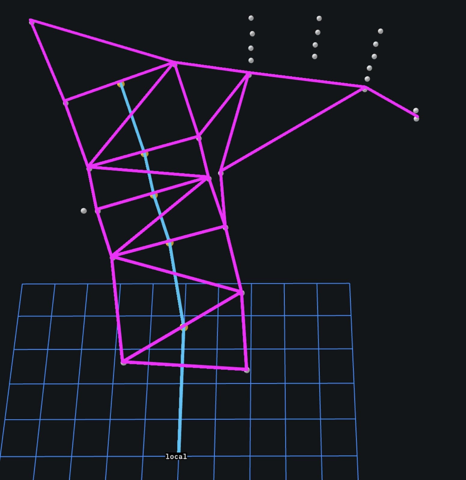 Triangulation mesh after the quality filter, with slivers removed